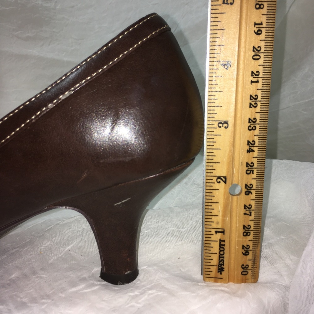 Seychelles Brown Mary Jane Mid Heel Pump -8- - Picture 14 of 15